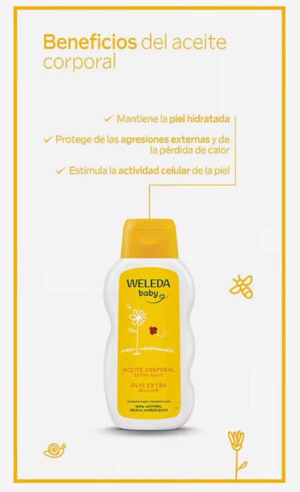 Aceite corporal de caléndula   Weleda - Imagen 2