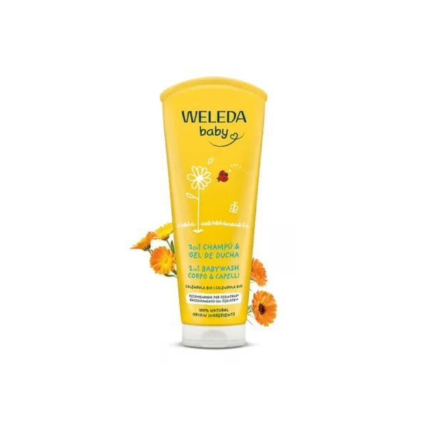 Champú y gel de ducha 2 en 1 de caléndula de Weleda
