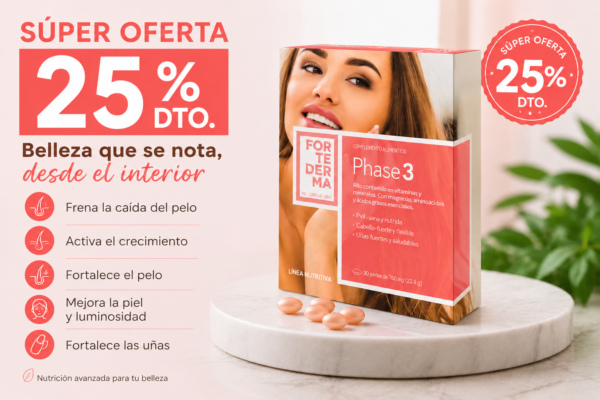 PHASE 3 Cabello, piel y uñas 30 perlas Herbora