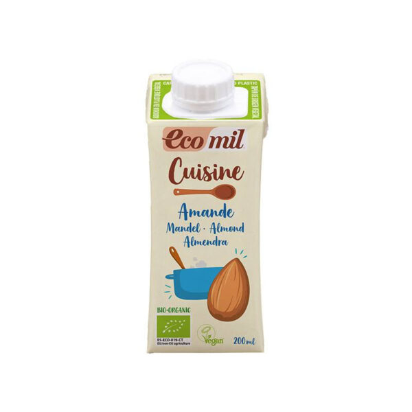 Crema para cocinar Almendras 200ml Ecomil