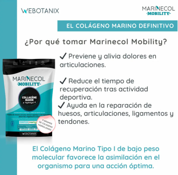 Marinecol Colágeno Marino Mobility Webotanix - Imagen 2