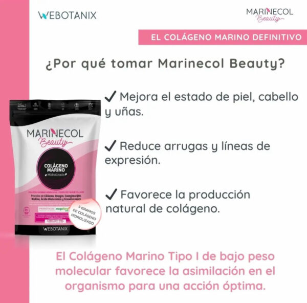 Marinecol Colágeno Marino Beauty Webotanix - Imagen 3