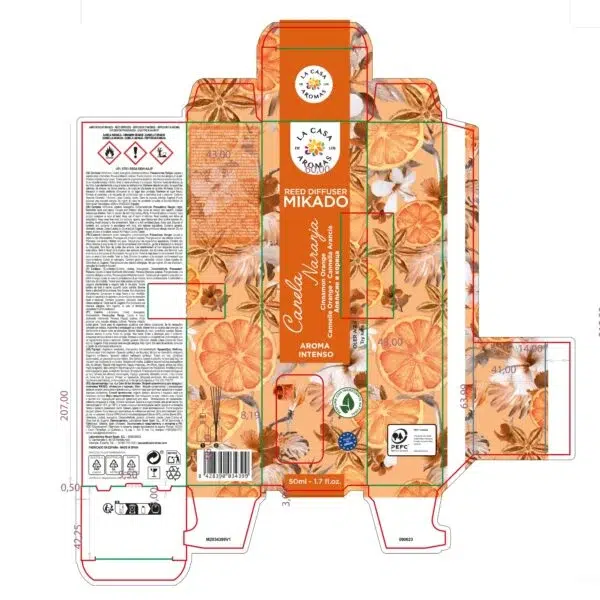 Mikado Ambientador Canela Naranja – 50ml Canela Naranja - Imagen 3