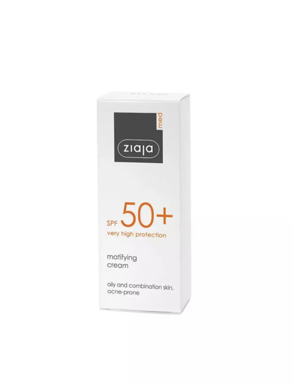 SPF 50+ Crema facial protectora 50+ matificante ziaja - Imagen 2
