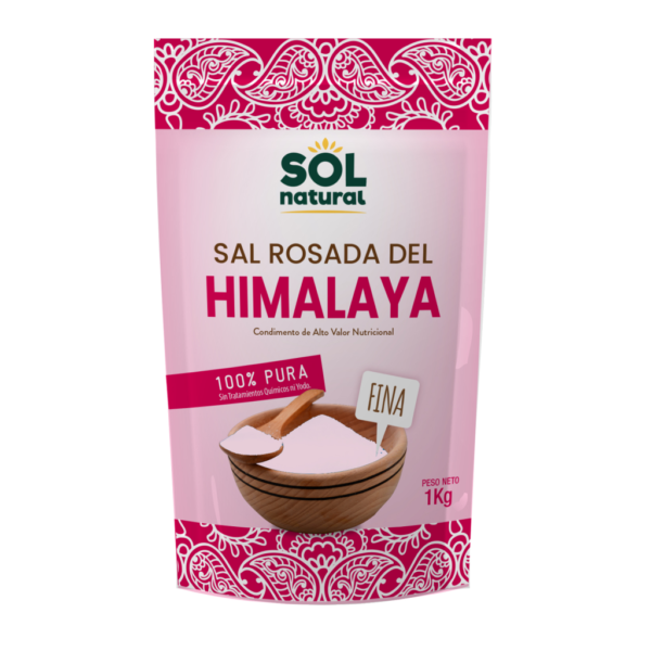 Sal rosa fina 1kg (Sol Natural)