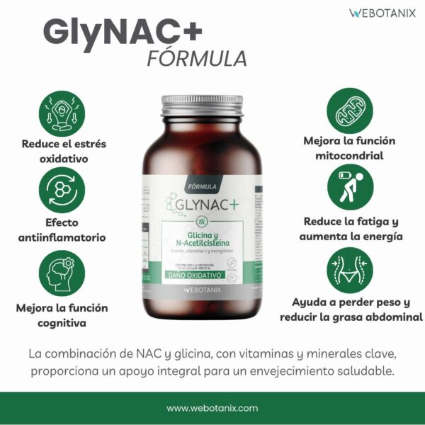 GlyNAC+ Fórmula webotanix - Imagen 2