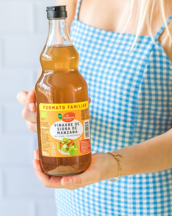 Vinagre Sidra Manzana Sin Filtrar 750 ml el granero - Imagen 2