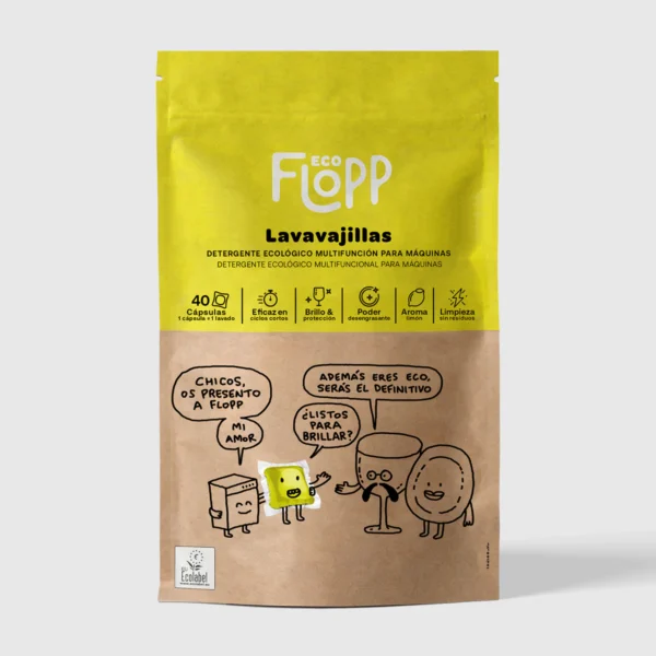 FLOPP ECO Lavavajillas 40 LAVADOS