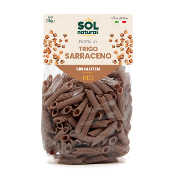 Penne de trigo sarraceno sin gluten