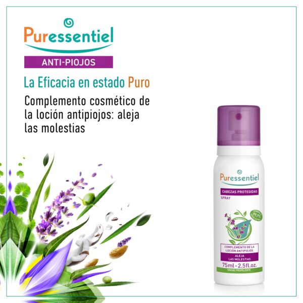 Spray Repelente Antipiojos Puressentiel - Imagen 2