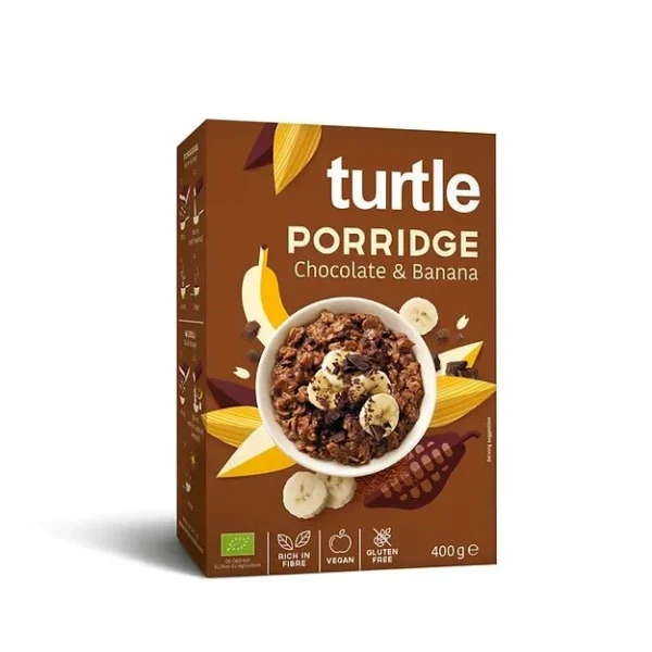 Porridge chocolate y banana turtle