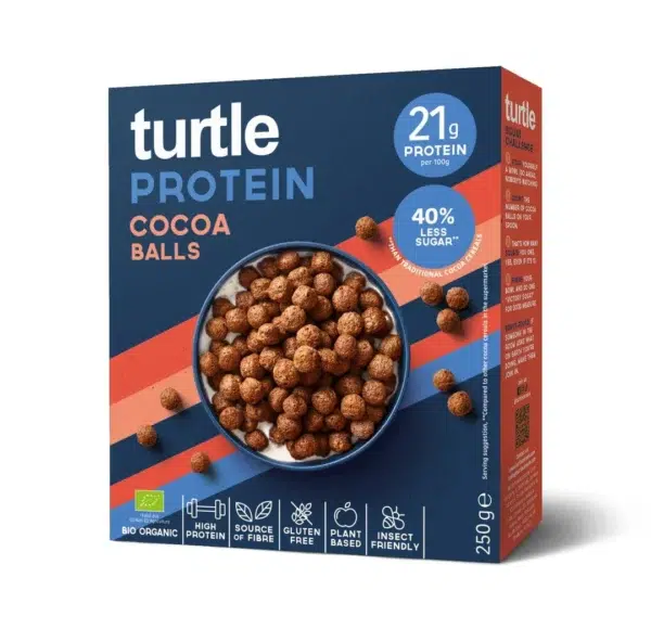 Bolas de cacao con proteína turtle