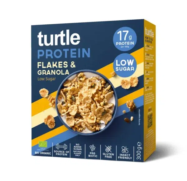 Flakes y granola turtle